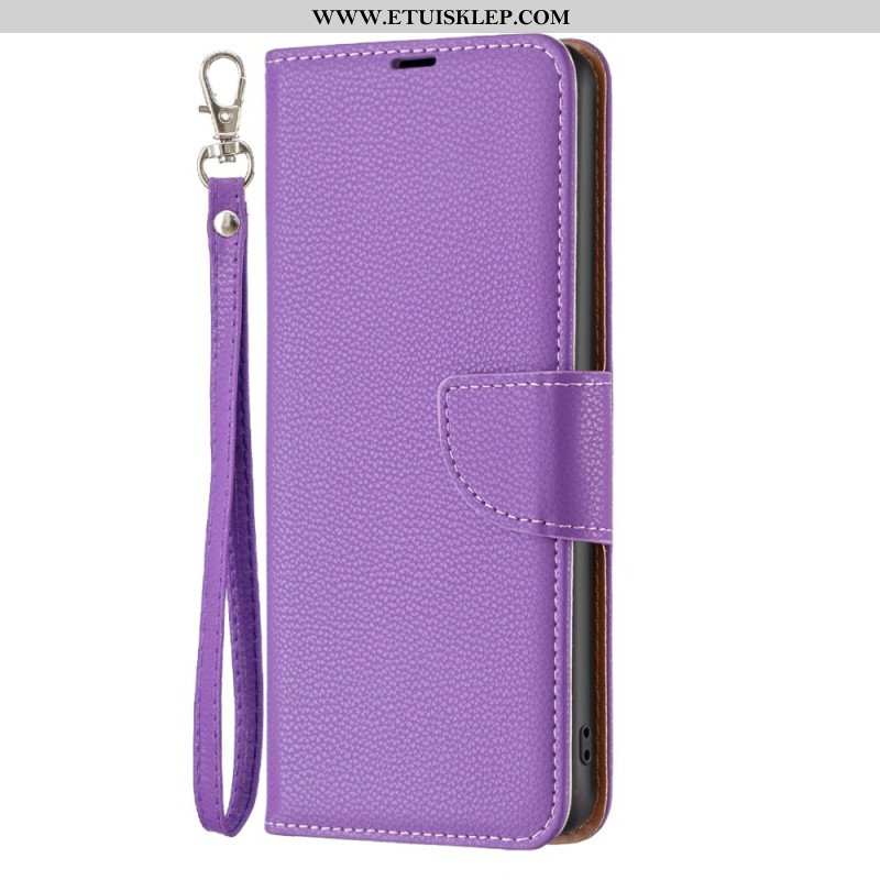 Etui Folio do Poco X5 5G Ukośne Zapięcie Liczi